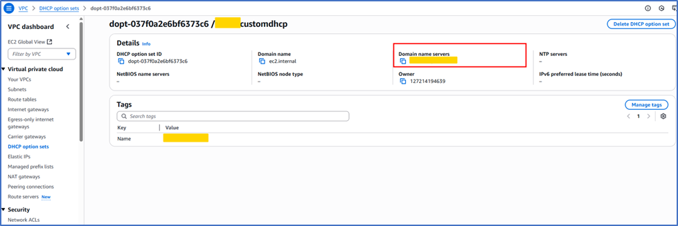 VPC design for migration environment